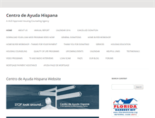 Tablet Screenshot of centrodeayudahispana.com